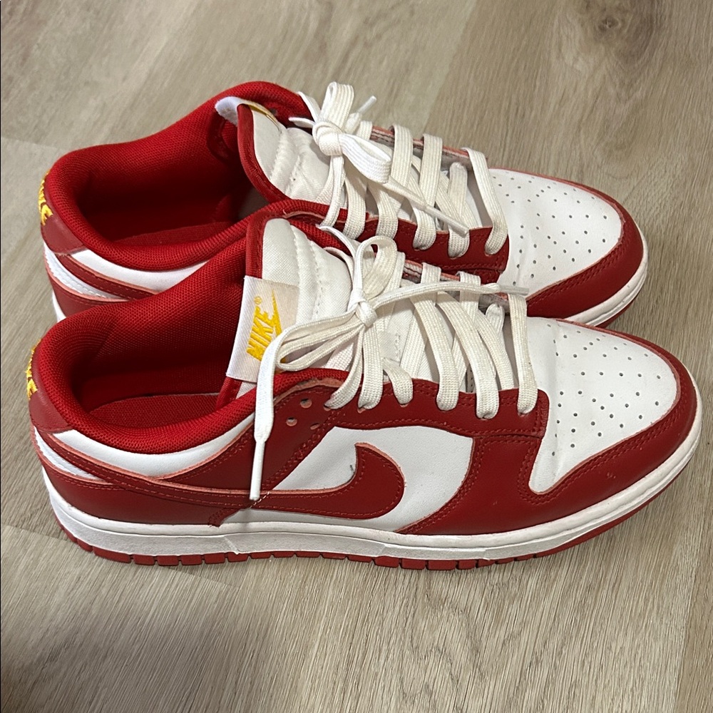 Nike Dunks Red and White